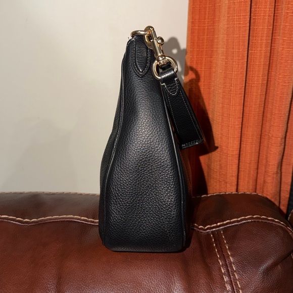 ‼️Coach Teri Hobo Black Leather Shoulder Bag - Picture 5 of 13